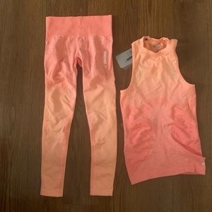 GYMSHARK Ombré Leggings and Vest